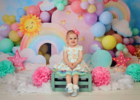 Rainbow & Balloons
