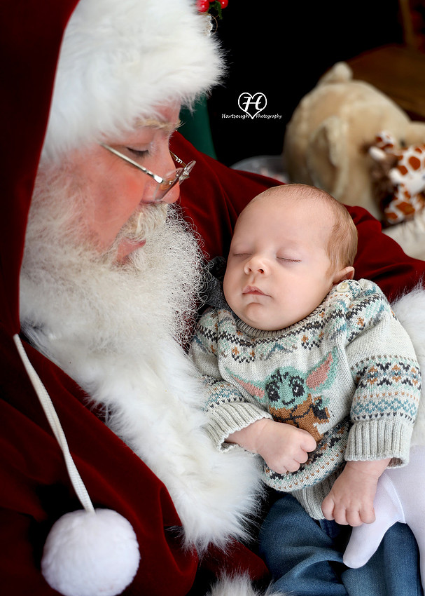 Santa mini photo session with Hartsough Photography