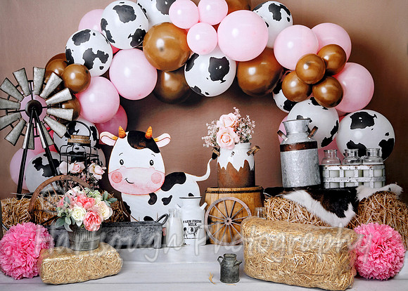 Pink & Brown Cow
